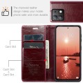 For Xiaomi Redmi Note 13 Pro 5G CaseMe 003 Crazy Horse Texture Flip Leather Phone Case(Mulberry Red)