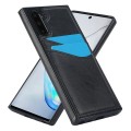 For Samsung Galaxy Note10 Litchi Leather Skin Card Slots Phone Case(Black)
