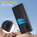 For Samsung Galaxy Note20 Litchi Leather Skin Card Slots Phone Case(Black)