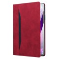 For Xiaomi Pad 6S Pro Splicing Shockproof Leather Tablet Case(Red)