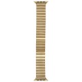 For Apple Watch Series 5 44mm Bamboo Stainless Steel Magnetic Watch Band(Gold)