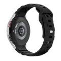 20mm Armor Silicone Watch Band(Black)
