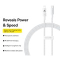 Baseus CD Series PD20W USB-C / Type-C to 8 Pin Fast Charging Data Cable, Length:1m(White)