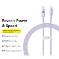 Baseus CD Series PD20W USB-C / Type-C to 8 Pin Fast Charging Data Cable, Length:1m(Purple)