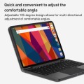 For iPad Pro 11 2022/2021/2020/2018/Air 4/5 Aluminum Alloy Bluetooth Touch Keyboard Leather Case(Gre