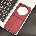 For ZTE nubia Flip / Libero Flip Cow Pattern Sewing Back Cover Phone Case(Red)
