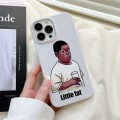 For iPhone 15 Cartoon Film Craft Hard PC Phone Case(Little Fat)