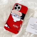 For iPhone 15 Cartoon Film Craft Hard PC Phone Case(Cat)