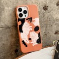 For iPhone 15 Plus Cartoon Film Craft Hard PC Phone Case(Bulldog)
