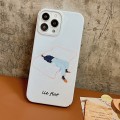 For iPhone 15 Plus Cartoon Film Craft Hard PC Phone Case(Lie Flat)