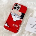 For iPhone 15 Pro Cartoon Film Craft Hard PC Phone Case(Cat)