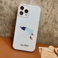 For iPhone 15 Pro Max Cartoon Film Craft Hard PC Phone Case(Lie Flat)