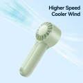 USAMS ZB288 Portable Type-C Rechargeable High Speed Handheld Mini Fan(Black)