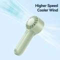 USAMS ZB288 Portable Type-C Rechargeable High Speed Handheld Mini Fan(Green)