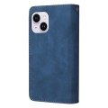 For iPhone 15 Plus Multifunctional Multi-Card Wallet Phone Leather Case(Blue)