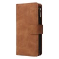 For iPhone 15 Pro Multifunctional Multi-Card Wallet Phone Leather Case(Brown)