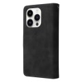 For iPhone 15 Pro Multifunctional Multi-Card Wallet Phone Leather Case(Black)