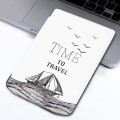 For Pocketbook Verse / Verse Pro Painted Retro Skin-feel Leather Smart Tablet Case(Time Travel)