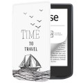 For Pocketbook Verse / Verse Pro Painted Retro Skin-feel Leather Smart Tablet Case(Time Travel)