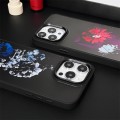For iPhone 15 Pro Skin Feel Matte TPU+PC Shockproof Phone Case(Peony)