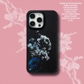 For iPhone 14 Pro Max Skin Feel Matte TPU+PC Shockproof Phone Case(Peony)