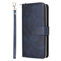 For Xiaomi Redmi Note 13 Pro 5G Global 9 Card Slots Zipper Wallet Bag Leather Phone Case(Blue)