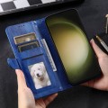For Samsung Galaxy S23 FE 5G Simple 6-Card Wallet Leather Phone Case(Blue)