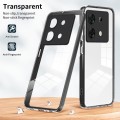 For Infinix Zero 30 3 in 1 Clear TPU Color PC Frame Phone Case(Black)