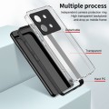 For Infinix Zero 30 3 in 1 Clear TPU Color PC Frame Phone Case(Black)