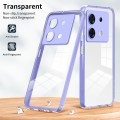 For Infinix Zero 30 3 in 1 Clear TPU Color PC Frame Phone Case(Purple)