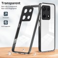 For Infinix Note 30 Pro 3 in 1 Clear TPU Color PC Frame Phone Case(Black)