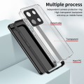 For Infinix Note 30 Pro 3 in 1 Clear TPU Color PC Frame Phone Case(Black)