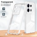 For Infinix Note 30 3 in 1 Clear TPU Color PC Frame Phone Case(White)