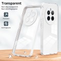 For Realme 12 Pro+ 3 in 1 Clear TPU Color PC Frame Phone Case(White)