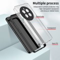 For Realme 12 Pro+ 3 in 1 Clear TPU Color PC Frame Phone Case(Black)