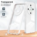 For Honor X9b 3 in 1 Clear TPU Color PC Frame Phone Case(White)