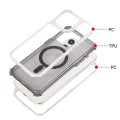 For iPhone 15 Pro Max Dreamland MagSafe Magnetic 3 in 1 TPU + PC Phone Case(Transparent Black)