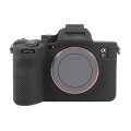 For Sony ILCE7RM5 / A7R5 Litchi Texture Soft Silicone Protective Case(Black)