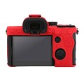 For Sony ILCE7RM5 / A7R5 Litchi Texture Soft Silicone Protective Case(Red)