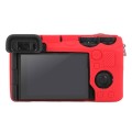 For Sony ILCE-6700 / A6700 Litchi Texture Soft Silicone Protective Case(Red)