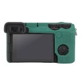 For Sony ILCE-6700 / A6700 Litchi Texture Soft Silicone Protective Case(Green)