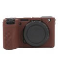 For Sony ILCE-6700 / A6700 Glossy Soft Silicone Protective Case(Coffee)