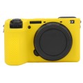 For Sony ILCE-6700 / A6700 Glossy Soft Silicone Protective Case(Yellow)