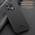 For Xiaomi Redmi Note 13 4G HUIYI Leather Magnetic Phone Case(Brown)