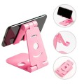 Folding Portable Phone Holder Desktop Lazy Phone Tablet Holder(Pink)