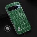 For Google Pixel 9 ABEEL Crocodile Texture Genuine Leather Phone Case(Green)