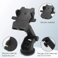 Car 360 Degree Rotating Silicone Suction Cup Telescopic Holder(Black)