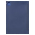 For Huawei MatePad Pro 11 2022/2024 Tri-fold Silicone Leather Tablet Case(Dark Blue)