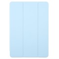 For Huawei MatePad Pro 11 2022/2024 Tri-fold Silicone Leather Tablet Case(Ice Blue)