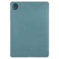 For Huawei MatePad Pro 13.2 Tri-fold Silicone Leather Tablet Case(Dark Green)